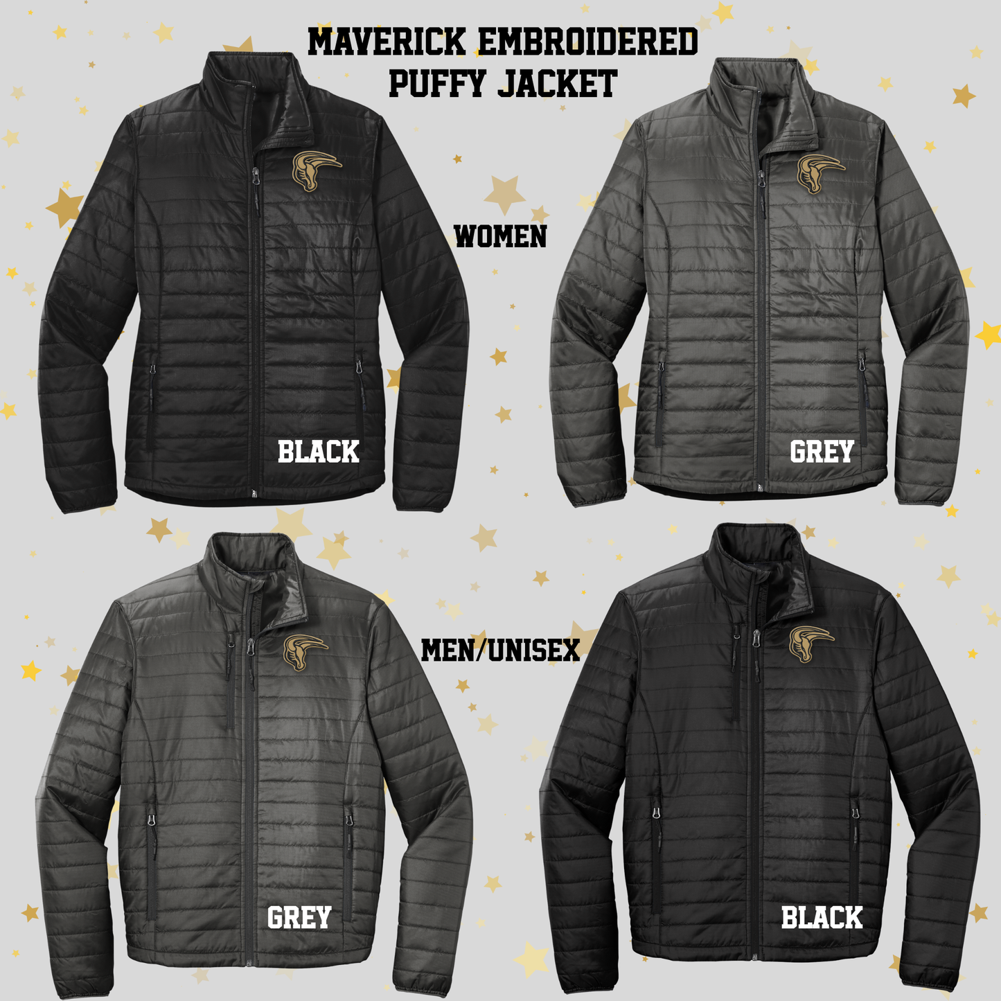 Mavs- Maverick Puffy Jackets for Men and Women