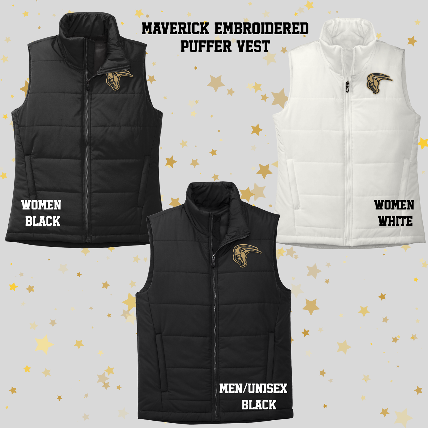Mavs- Maverick Puffer Vests for Men and Women