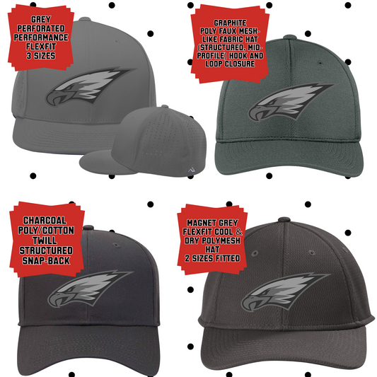 MIS- Maize Power Eagle Grey Tones Hat, 4 Style Options