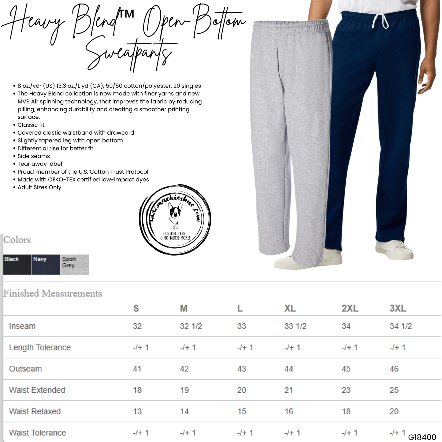 MMS- Maize Eagle Black Sweatpants and Joggers