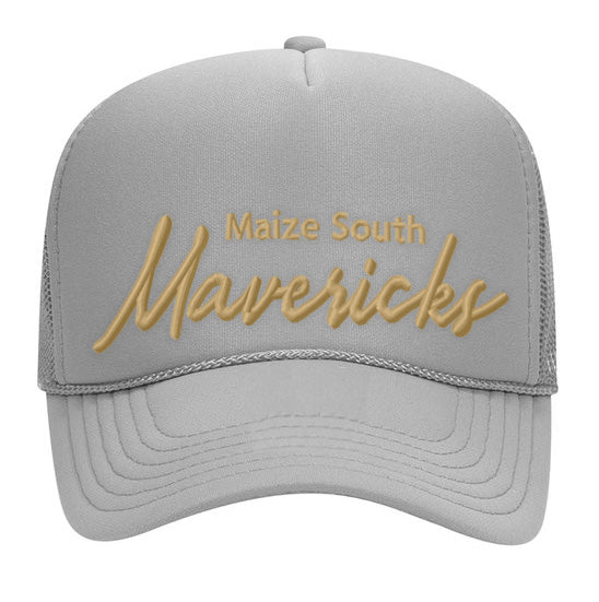 Mavs- Maverick Foam Trucker 3D Embroidered Hats, 3 Colors, 3 Designs