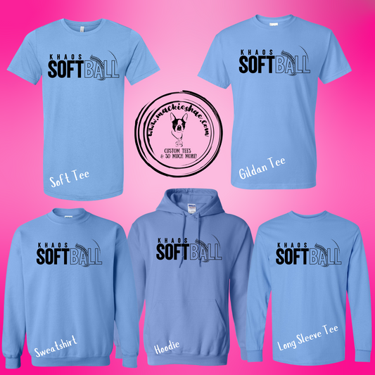 Khaos- Khaos Softball Blue Gear