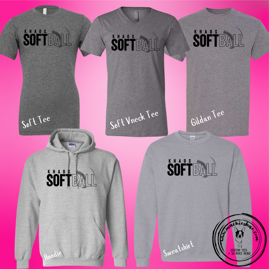 Khaos- Khaos Softball Grey Gear