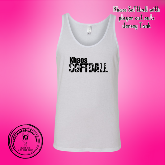 Khaos- Khaos Softball with Players Jersey Tank