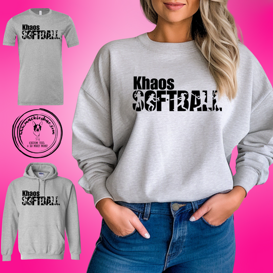 Khaos- Khaos Softball with Players Grey Gear