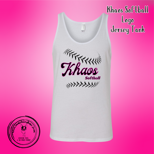 Khaos- Khaos Softball Logo Jersey Tank