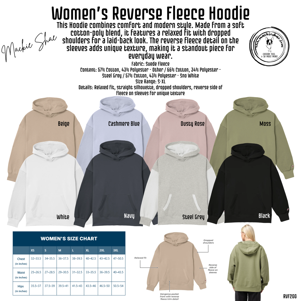 League RVF200 Chart Reverse Fleece Hoodie.png