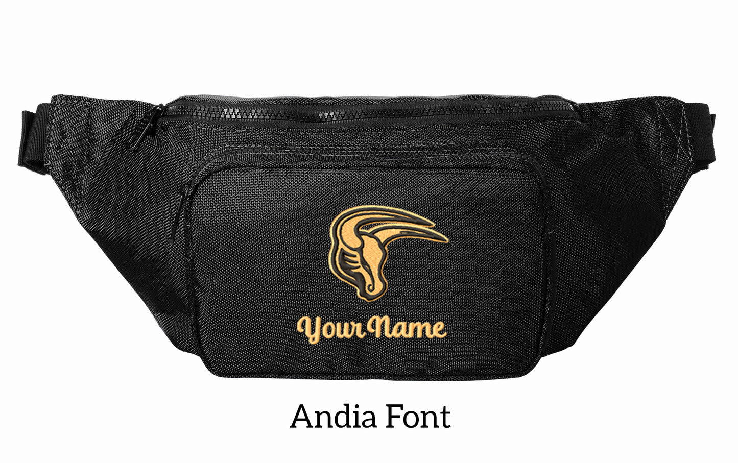 Maverick Large Crossbody/Hip Pack with Embroidery Design, Personalize with your Name!