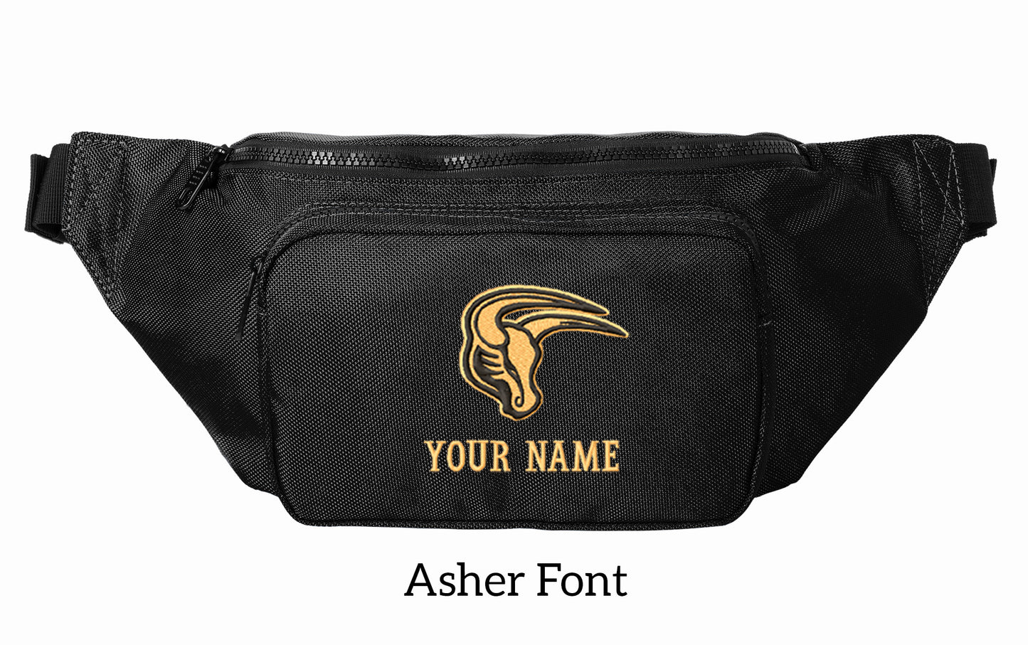Maverick Large Crossbody/Hip Pack with Embroidery Design, Personalize with your Name!