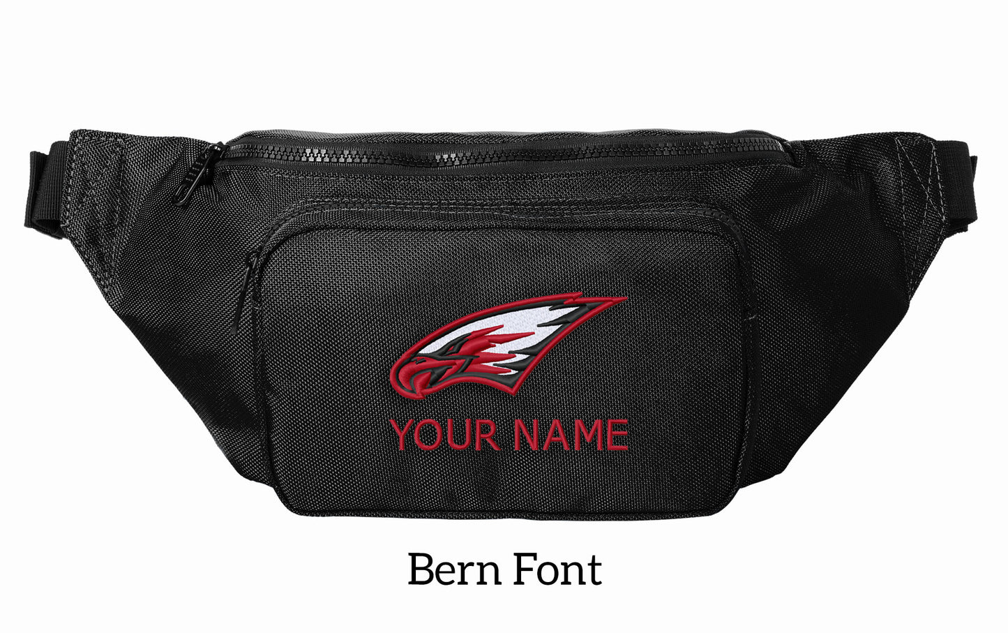 Maize Eagles Large Crossbody/Hip Pack with Embroidery Design, Personalize with your Name!