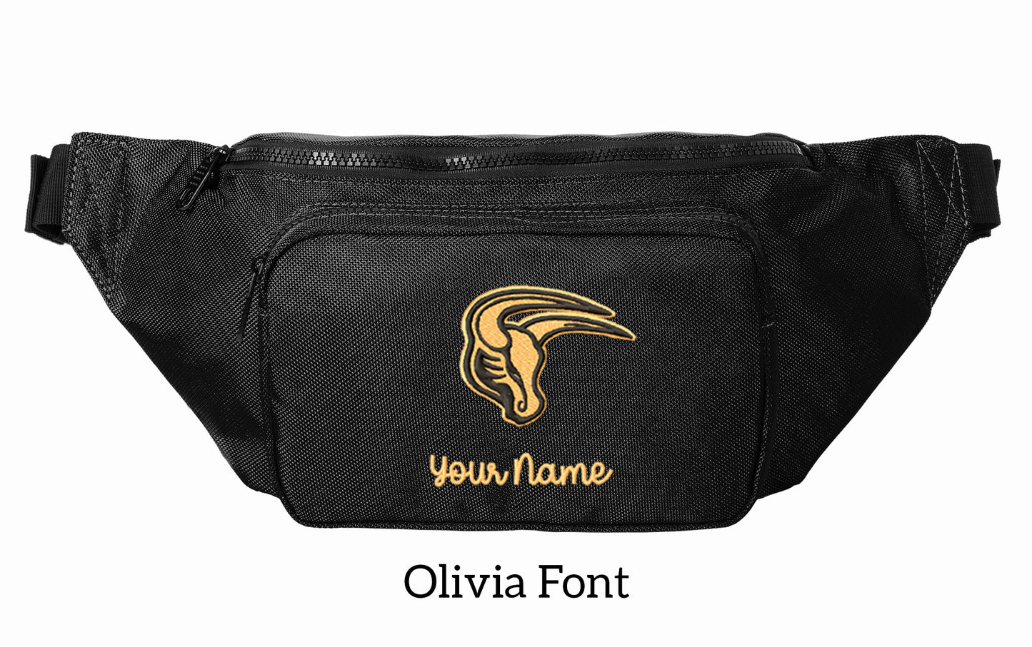 Maverick Large Crossbody/Hip Pack with Embroidery Design, Personalize with your Name!