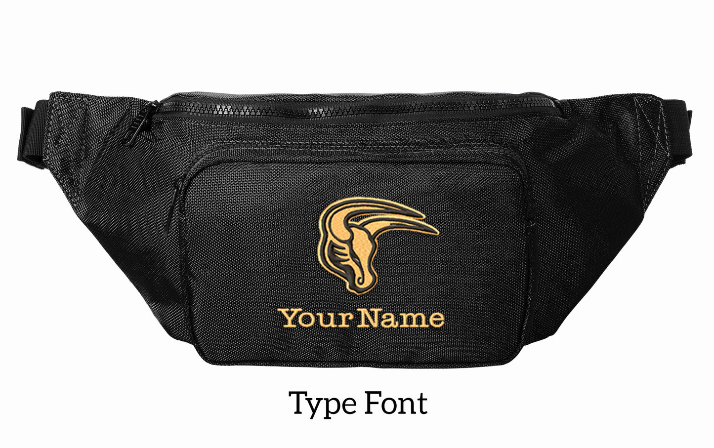 Maverick Large Crossbody/Hip Pack with Embroidery Design, Personalize with your Name!