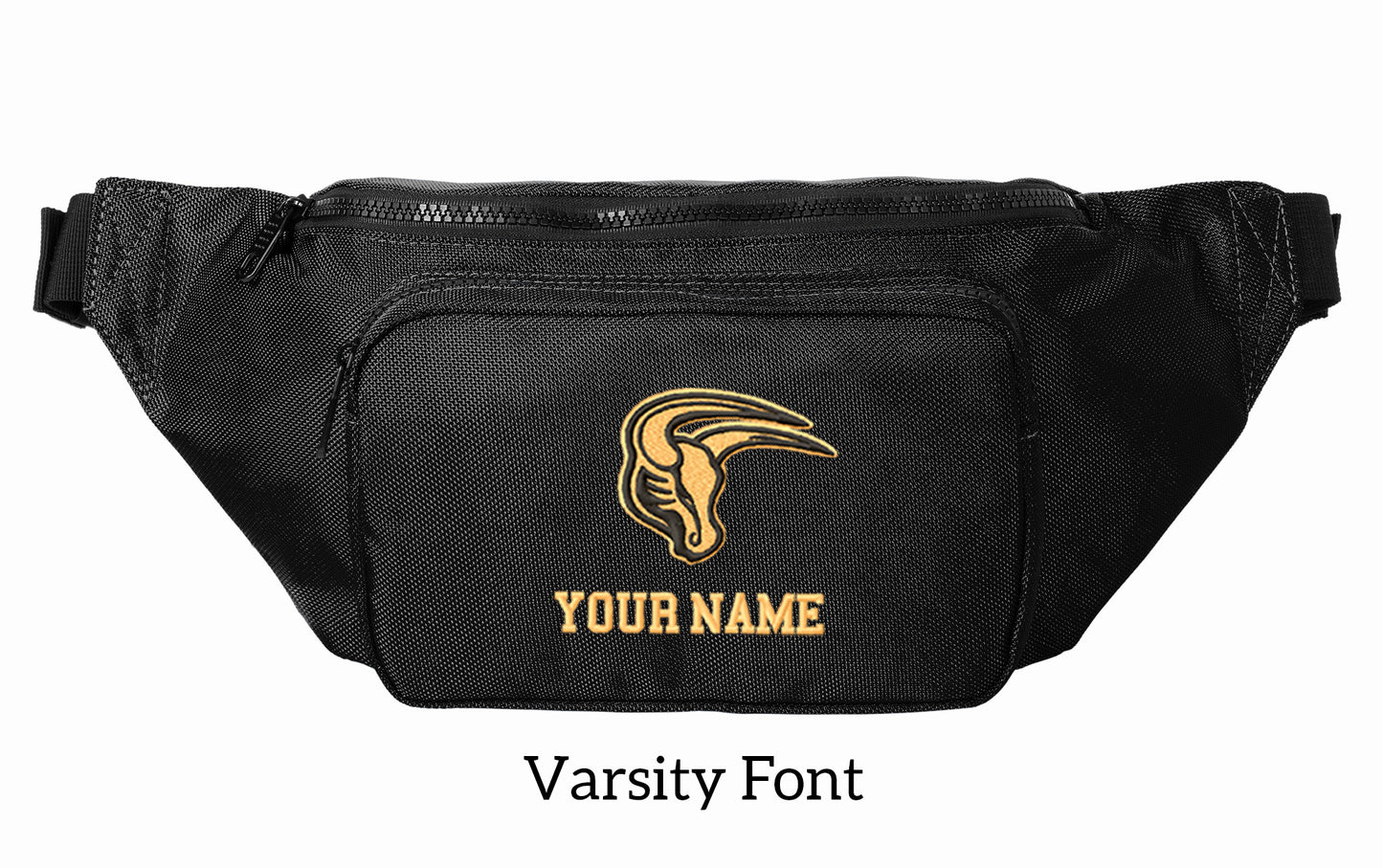 Maverick Large Crossbody/Hip Pack with Embroidery Design, Personalize with your Name!