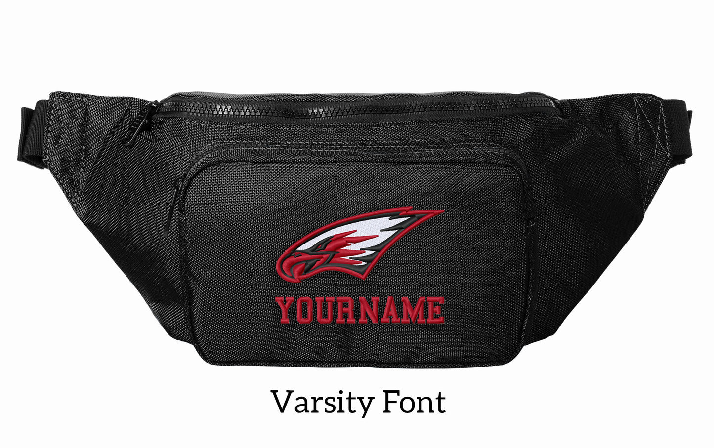 Maize Eagles Large Crossbody/Hip Pack with Embroidery Design, Personalize with your Name!