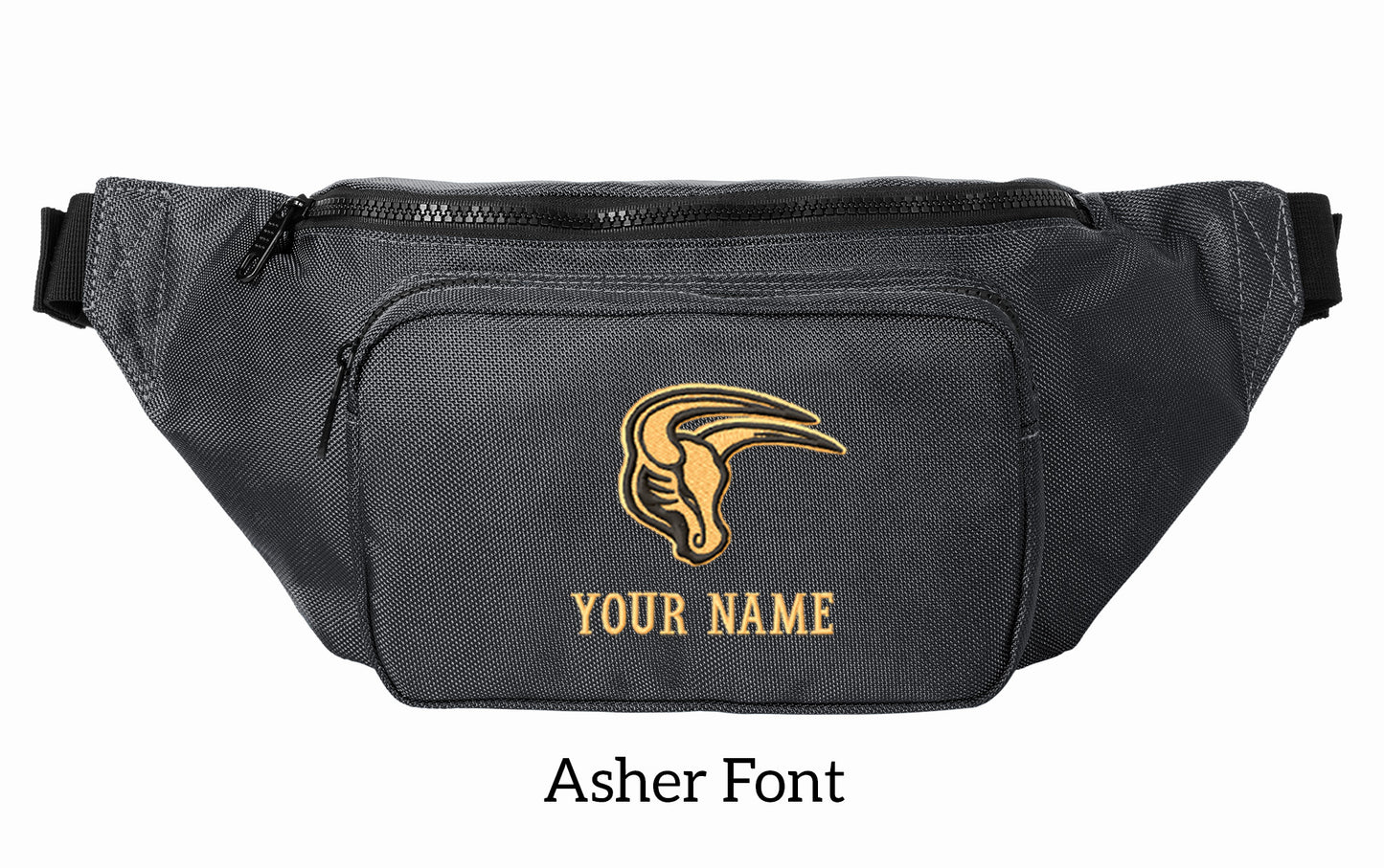 Maverick Large Crossbody/Hip Pack with Embroidery Design, Personalize with your Name!