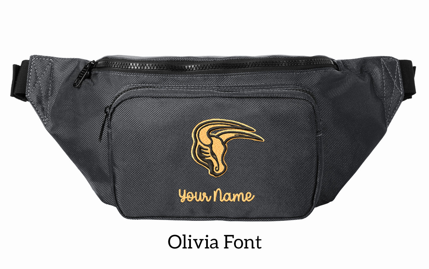 Maverick Large Crossbody/Hip Pack with Embroidery Design, Personalize with your Name!