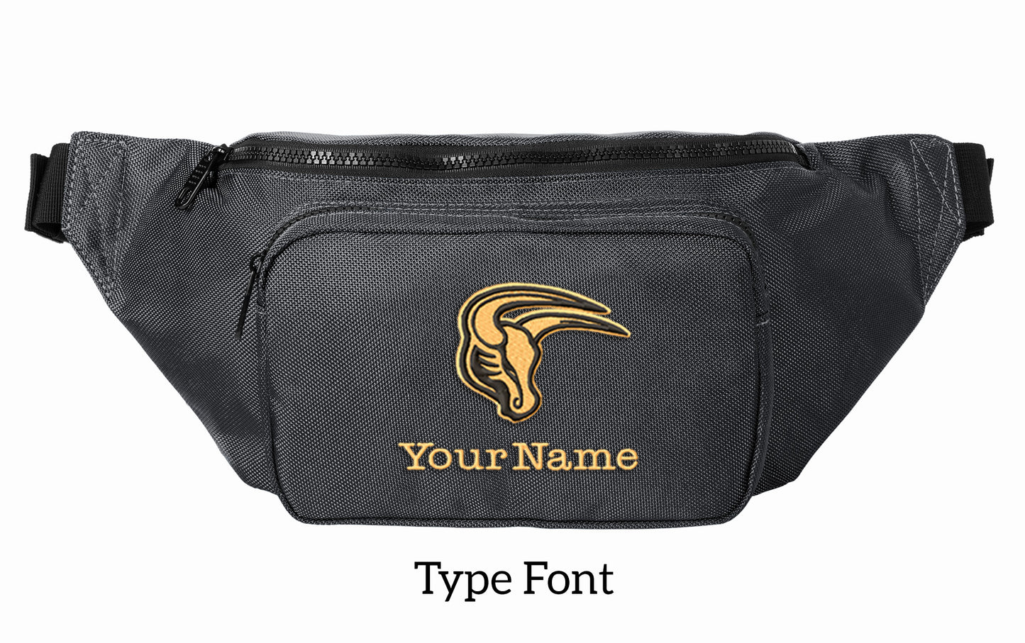 Maverick Large Crossbody/Hip Pack with Embroidery Design, Personalize with your Name!