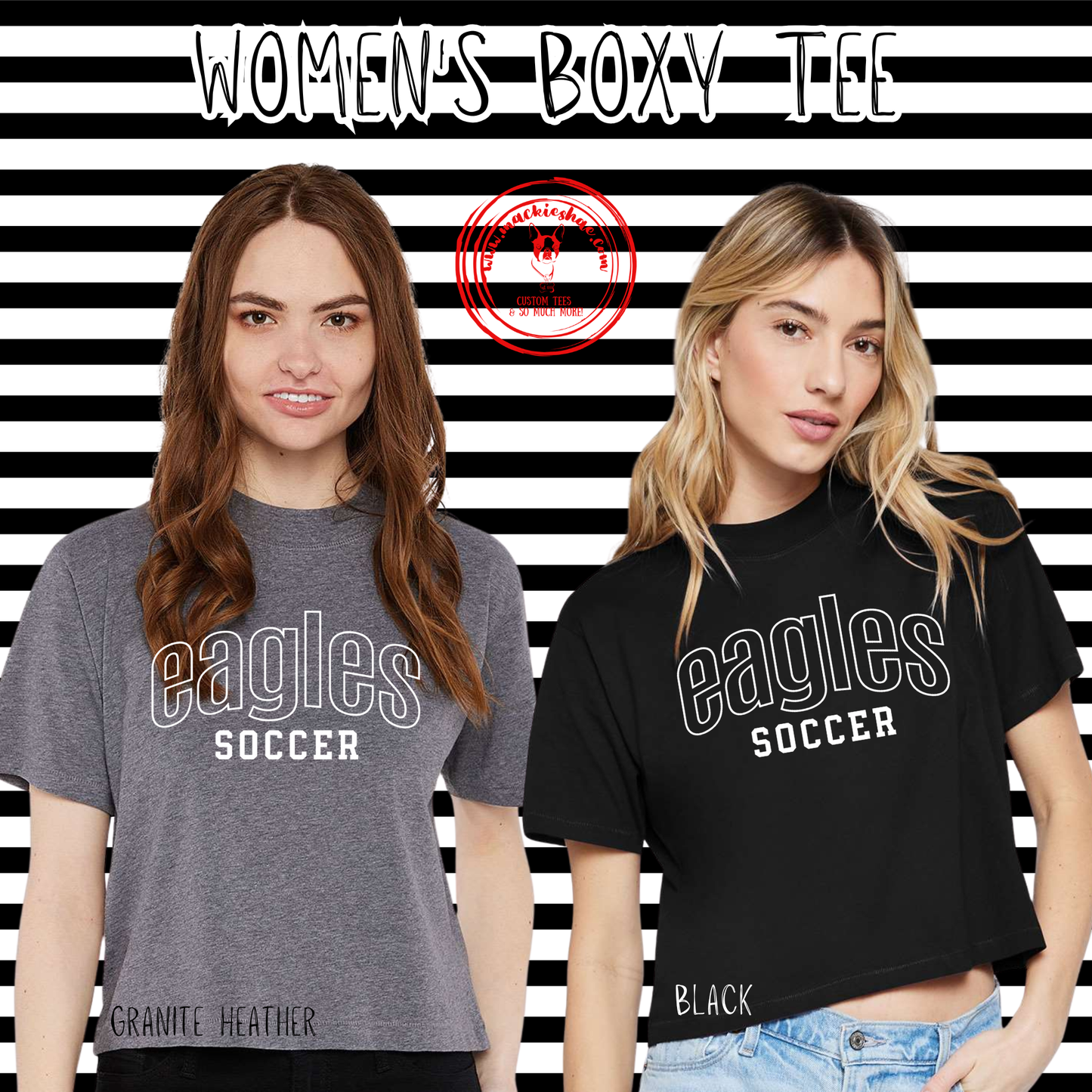 MHS Soccer- Eagles Soccer Women's Boxy Tee
