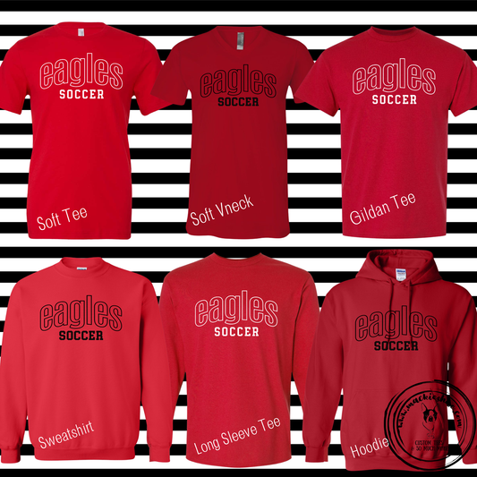 MHS Soccer- Eagles Soccer Red Gear