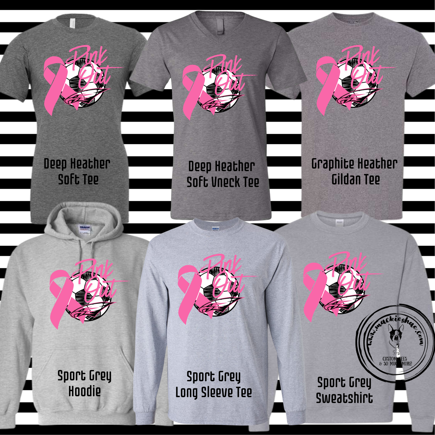 MHS Soccer- Soccer Pink Out Eagle Grey Gear