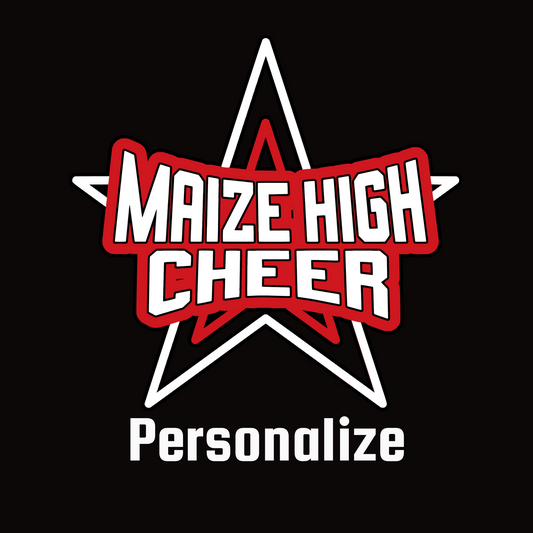 MHS Cheer- Maize High Cheer Star Personalized Decal
