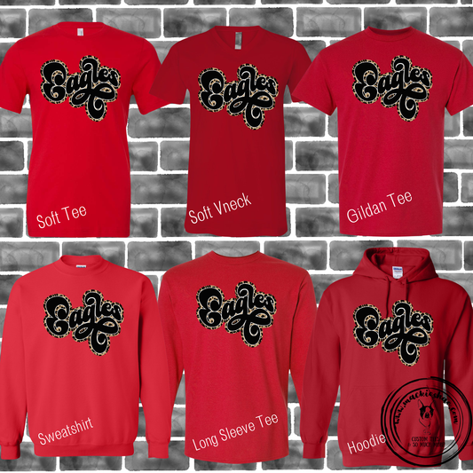 MIS- Eagles Leopard Retro Red Gear