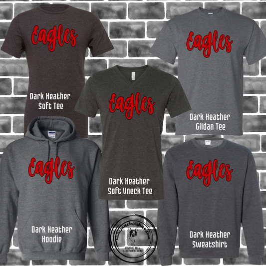 MIS- Eagles Script Grey Gear