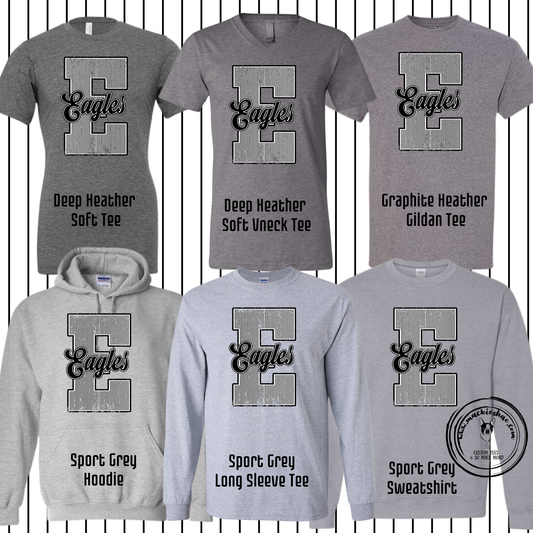 MIS- E Eagles Stripes Grey Gear