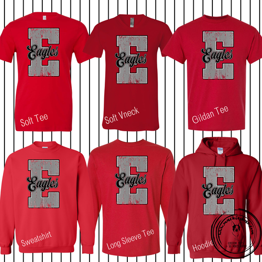 MIS- E Eagles Stripes Red Gear