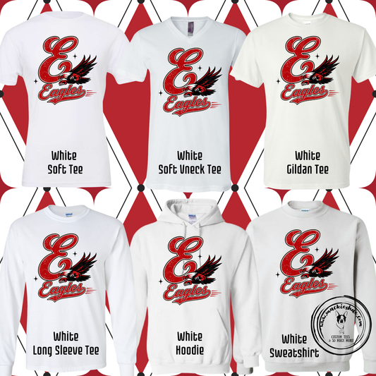 MIS- E Eagles Vintage Flying Eagle White Gear