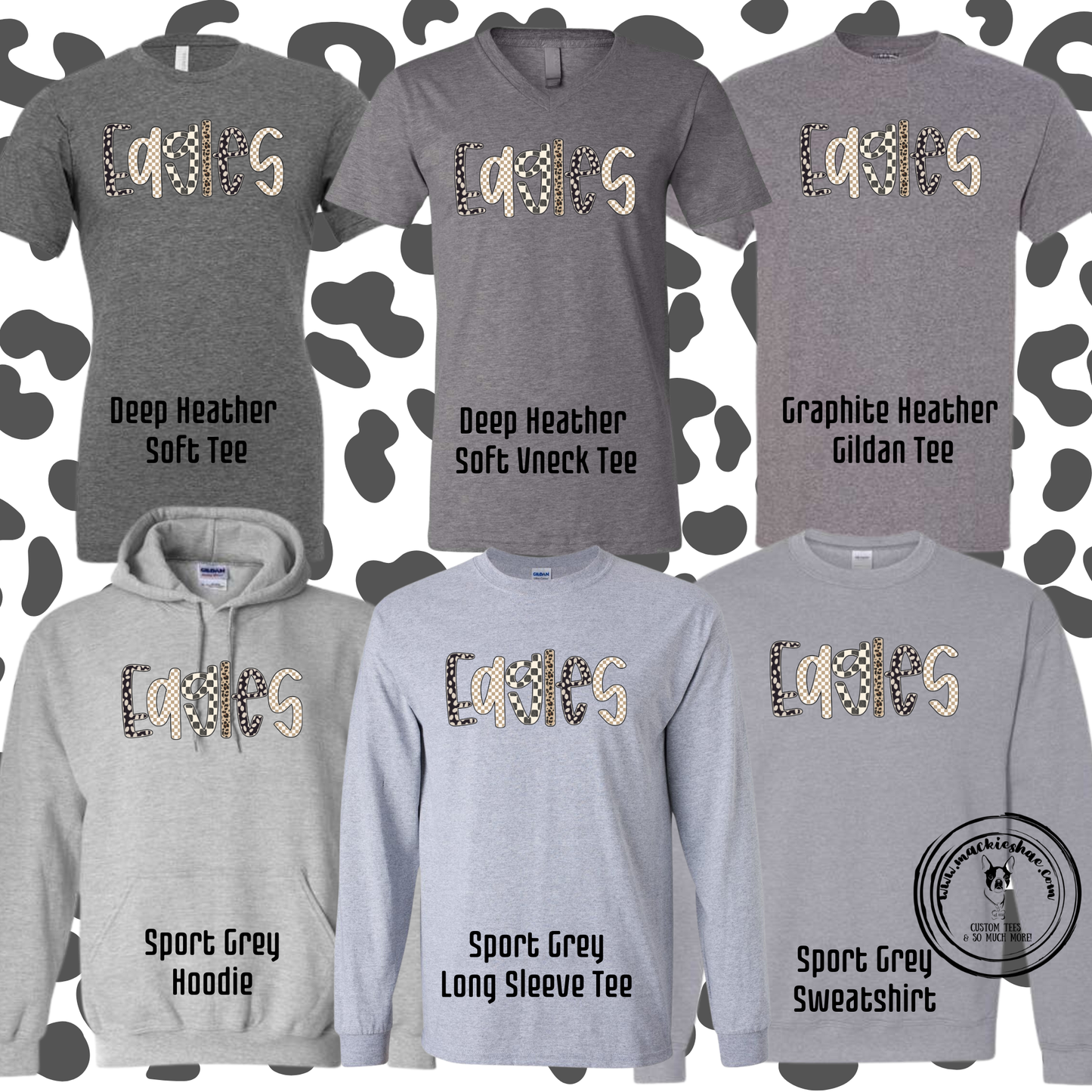 MIS- Eagles Leopard Checkered Grey Gear