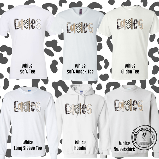 MIS- Eagles Leopard Checkered White Gear