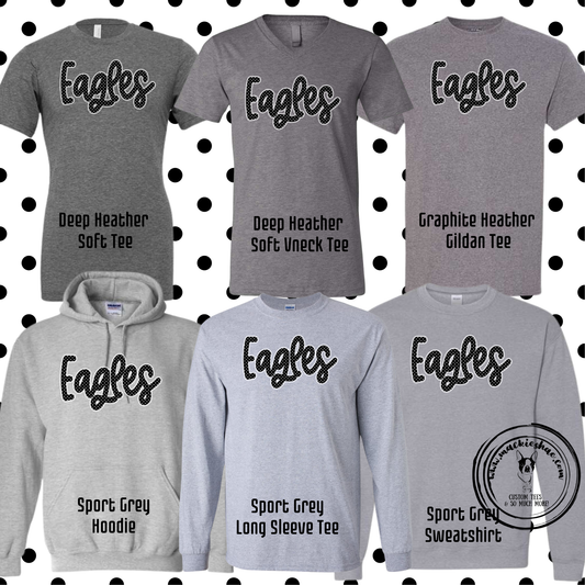 MIS- Eagles Polka Dot Grey Gear