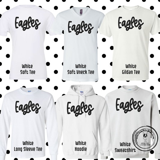 MIS- Eagles Polka Dot White Gear