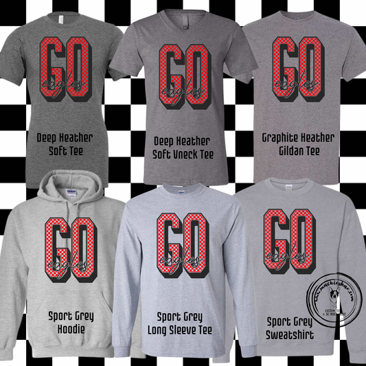 MIS- Go Eagles Checkered Grey Gear