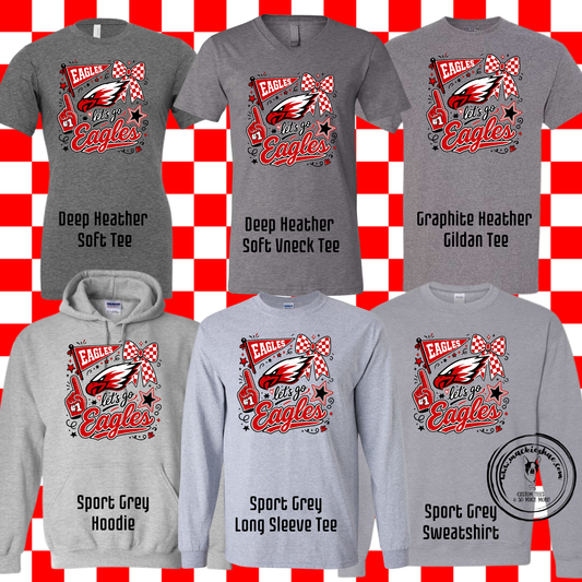 MIS- Maize Eagles Doodle Grey Gear
