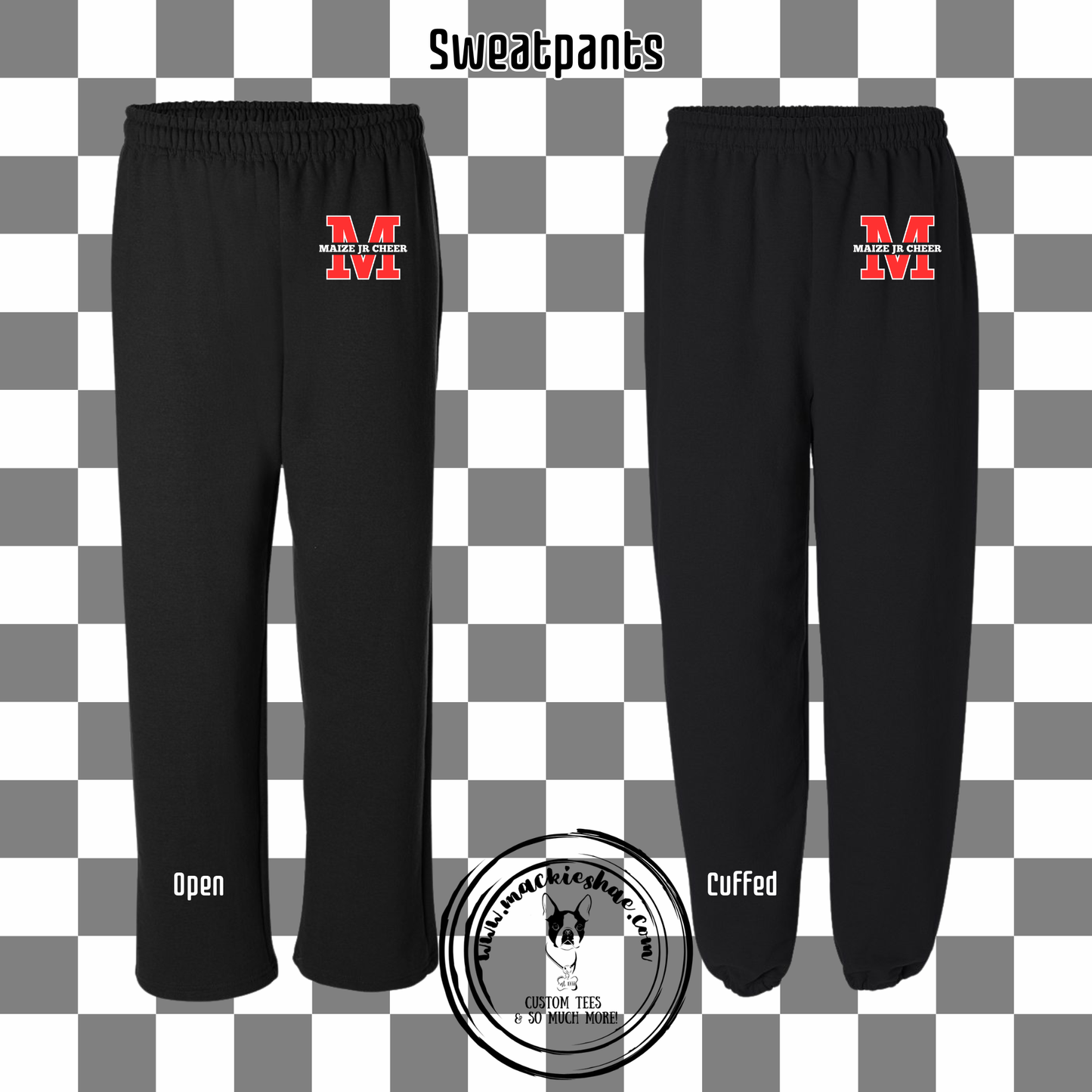 MJC- Maize Jr Cheer M Logo Sweatpants