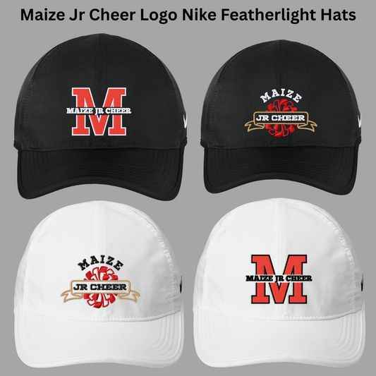 MJC- Maize Jr Cheer Logo Embroidered Nike Featherlight Hat