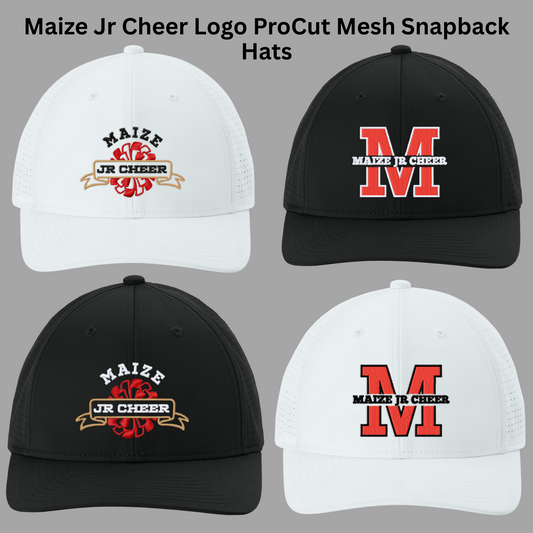 MJC- Maize Jr Cheer Logo Embroidered ProCut Mesh Snapback Hat