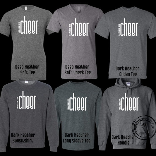 MJC- Maize Jr Cheer Simple Grey Gear