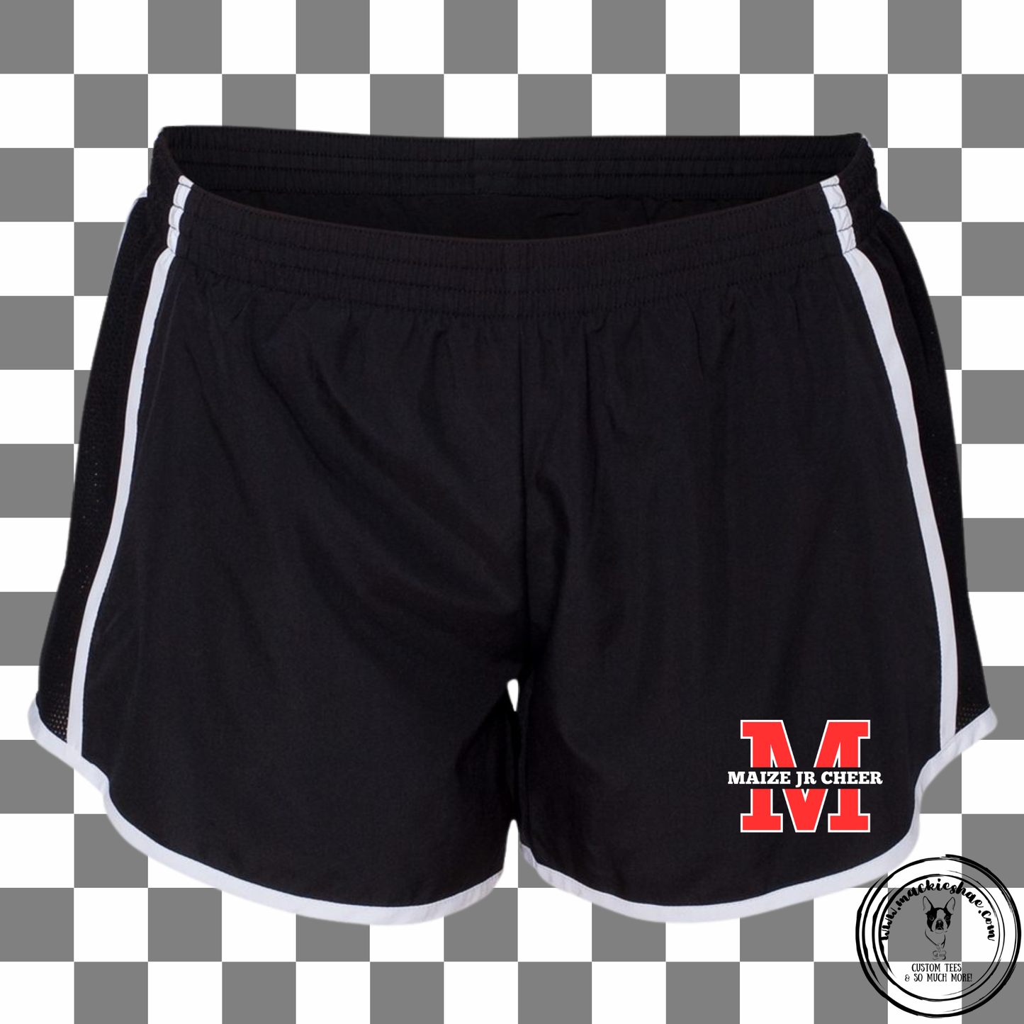 MJC- Maize Jr Cheer M Logo Shorts, Girls & Womens