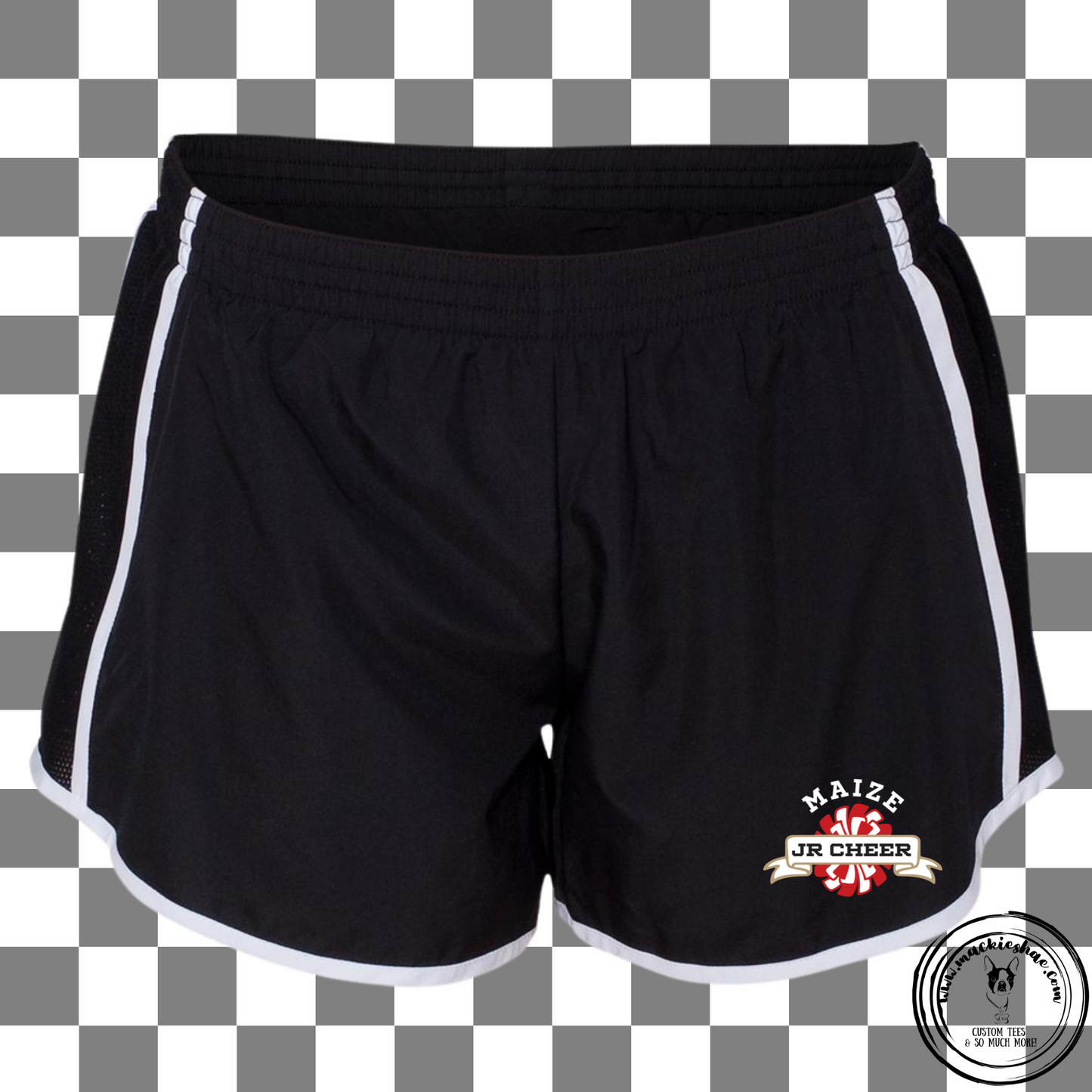 MJC- Maize Jr Cheer Pom Logo Shorts, Girls & Womens