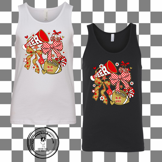 MJC- Maize Jr Cheer Preppy Cheerleader Jersey Tank