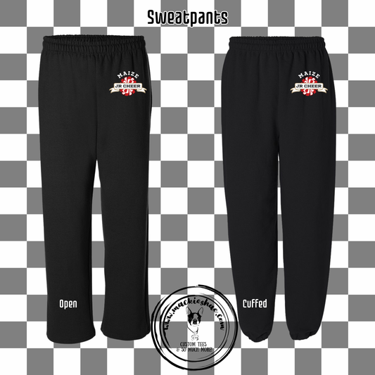 MJC- Maize Jr Cheer Pom Logo Sweatpants