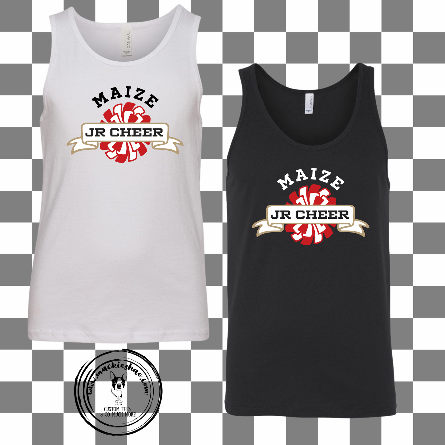 MJC- Maize Jr Cheer Pom Logo Jersey Tank