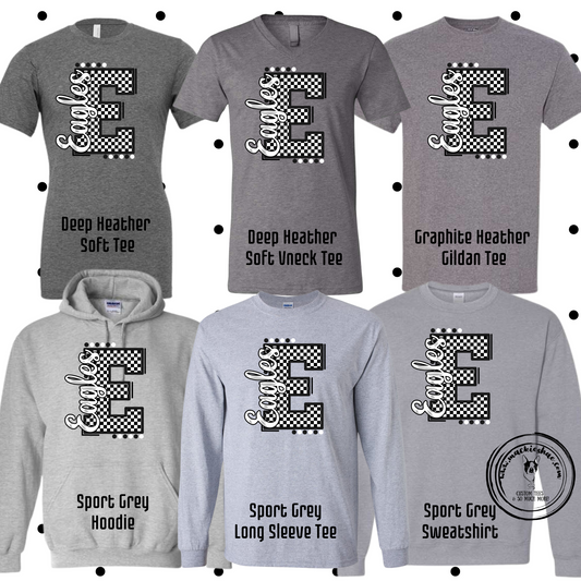 MMS- Eagles Checkered E Grey Gear