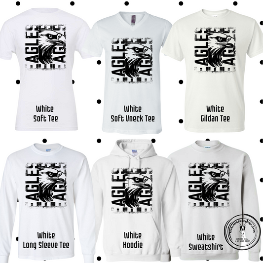 MMS- Eagles Distressed White Gear