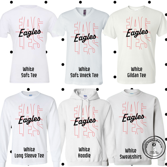 MMS- Eagles Faded White Gear