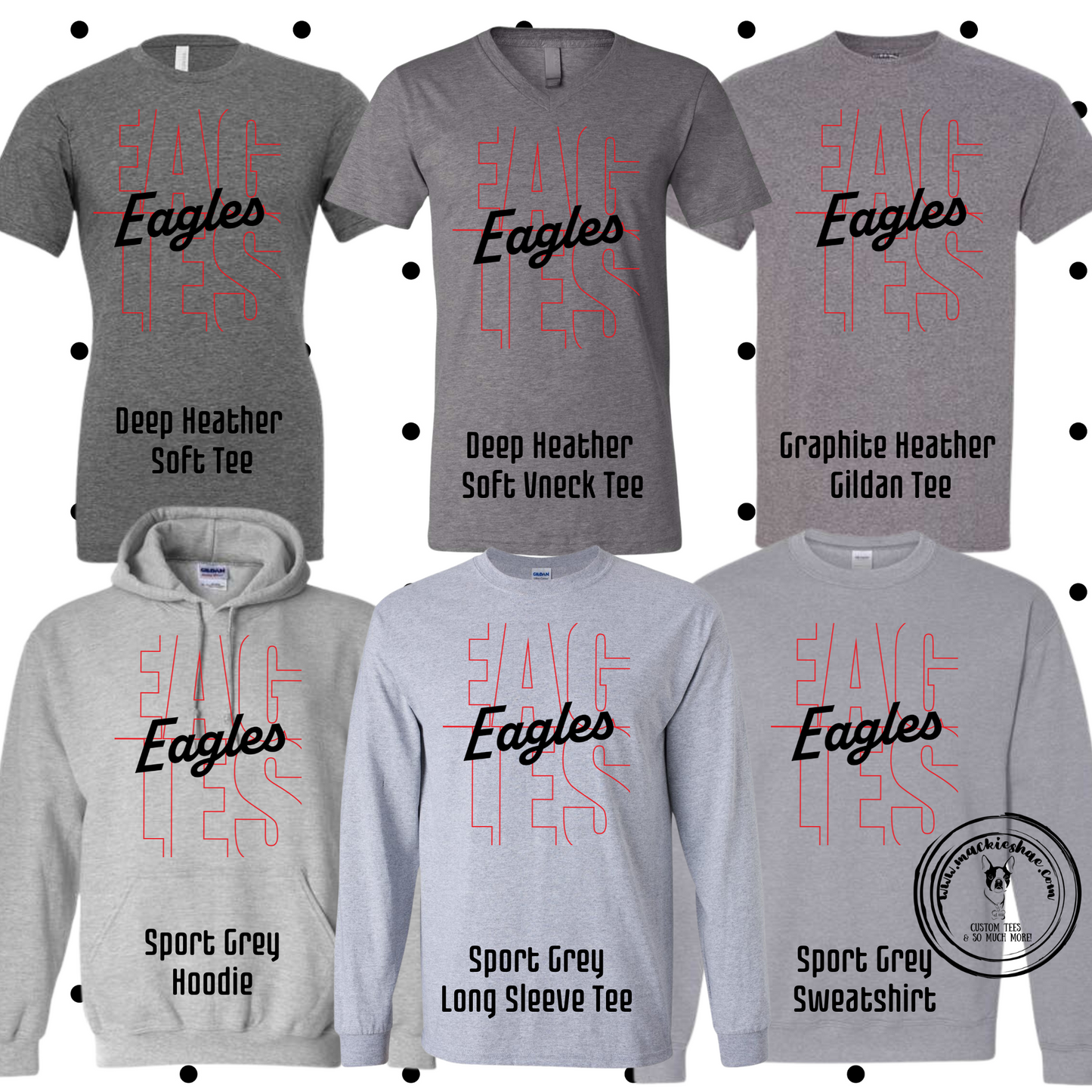 MMS- Eagles Faded Grey Gear