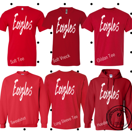 MMS- Eagles Grunge Red Gear
